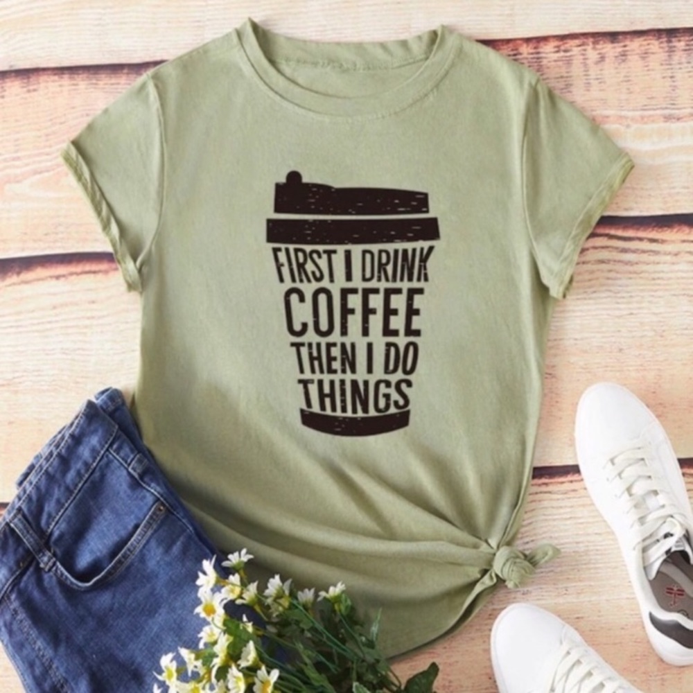 PLUS SIZE | Coffee Graphic T-Shirt 👚